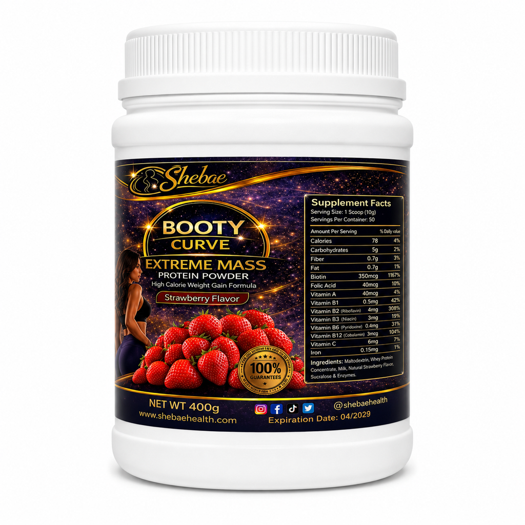 Booty Curve Extreme Mass Protein Powder Strawberry Flavor