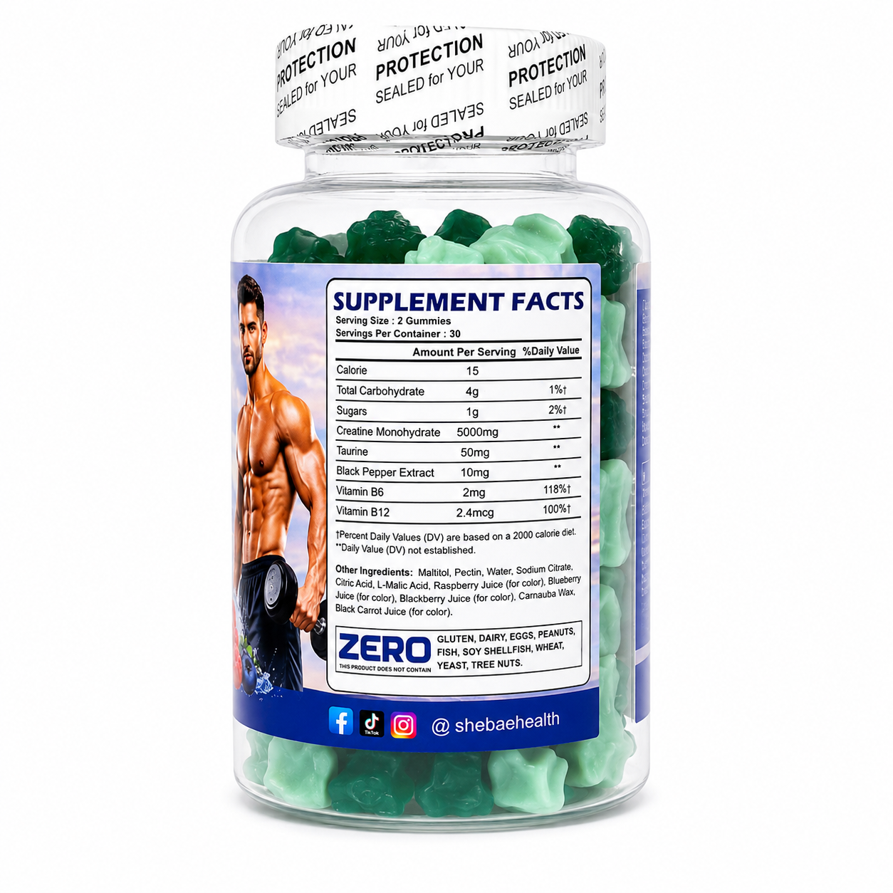 Creatine Boost Gummies Blueberry Flavor
